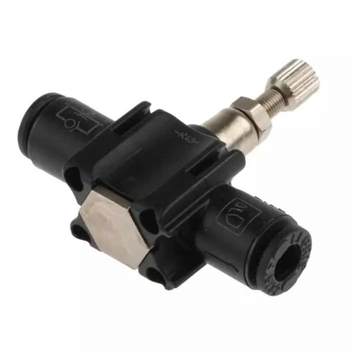 Legris 7770 Series Tube Flow Regulator 4 mm Tube Inlet Port x 4 mm Tube Outlet Port, 7770 04 00