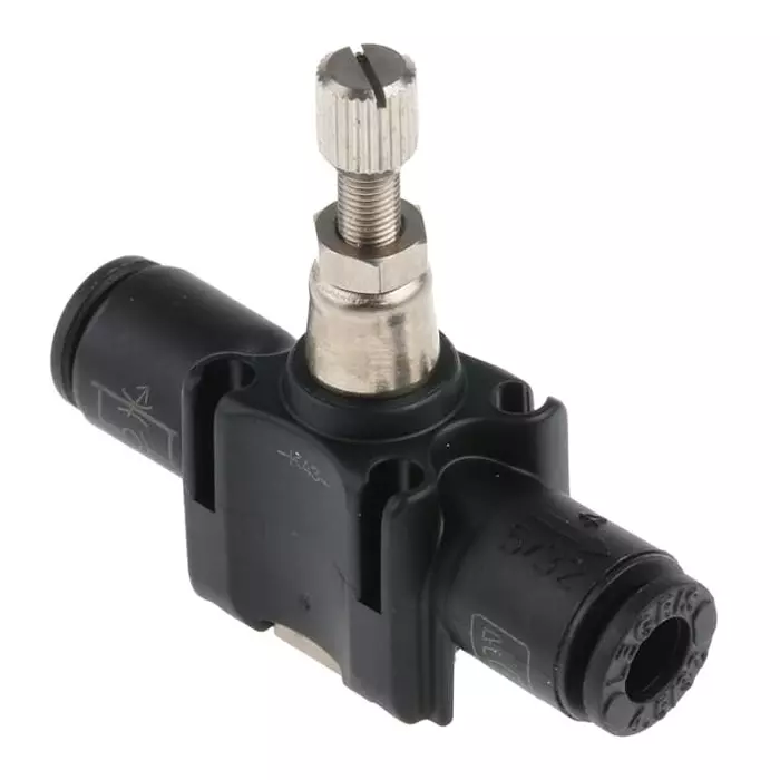 Legris 7770 Series Tube Flow Regulator 4 mm Tube Inlet Port x 4 mm Tube Outlet Port, 7770 04 00