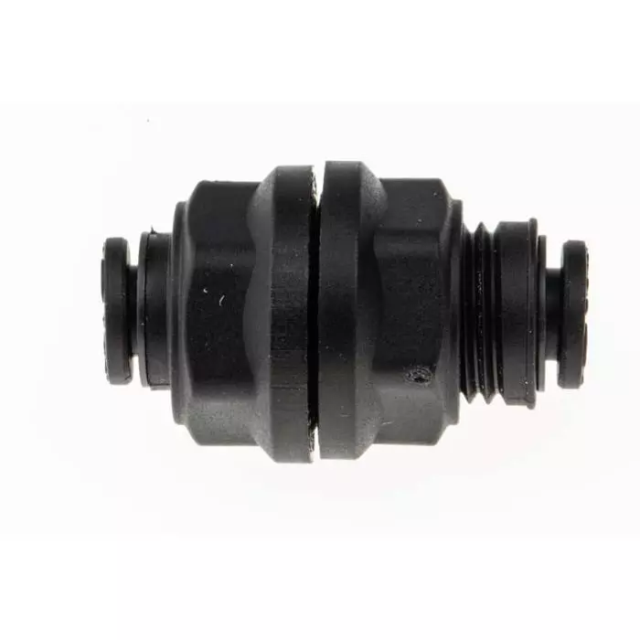 Legris LF3000 Series Bulkhead Tube-to-Tube Adaptor Push In 4 mm to Push In 4 mm Tube-to-Tube Connection Style, 3116 04 00 (Pack of 5 Pcs)