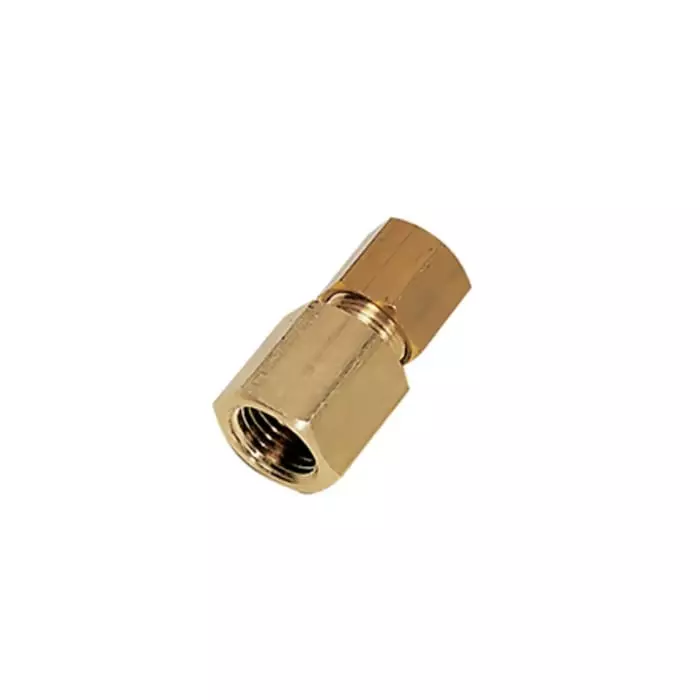 Legris Brass Pipe Fitting Straight Push Fit Compression Olive Female BSPP 1/2 inch BSPP 1/2 inch 10 mm, 0114 10 21 (Pack of 10 Pcs)