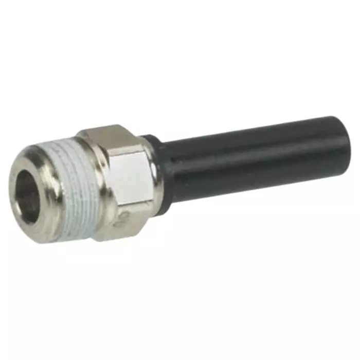 Legris LF3000 Series Straight Threaded Adaptor R 1/8 Male to Push In 4 mm Threaded-to-Tube Connection Style, 3121 04 10 (Pack of 5 Pcs)