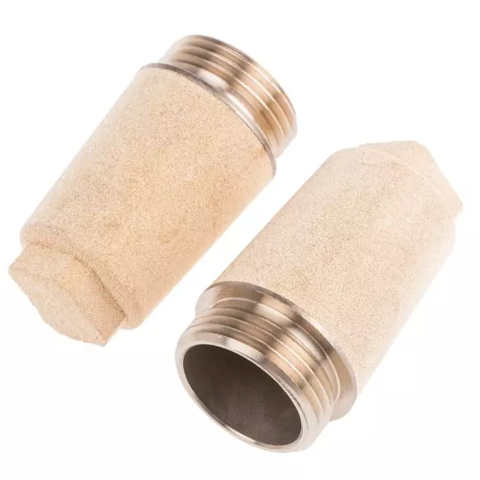 Legris 0670 Series Pneumatic Silencer Sintered Bronze 12 Bar Threaded G 1 Male (Pack of 5 Pcs)