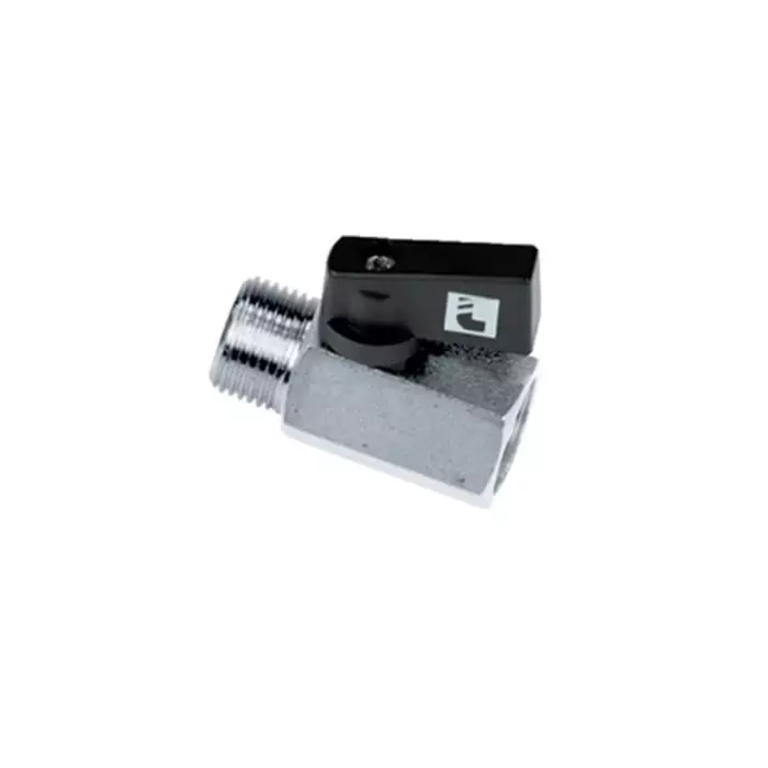 Legris Chrome Plated Brass Ball Valve Threaded 1/4 inch 0 to 40 Bar Operating Pressure, 4991 00 13 (Pack of 5 Pcs)