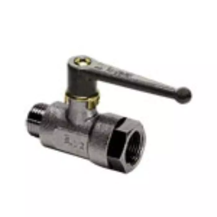 Legris Nickel Plated Brass 2 Way Ball Valve Threaded 1/2 inch 19 mm, 0401 13 21 (Pack of 5 Pcs)