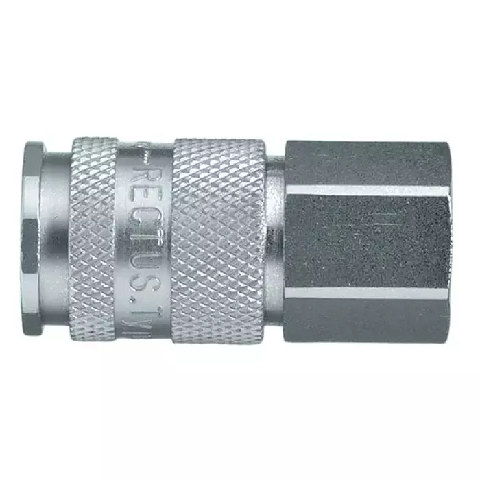 Legris Nickel Plated Brass Female Pneumatic Quick Connect Coupling, 1/2 in Female 27 mm Female Thread, 27KBIW21BPN