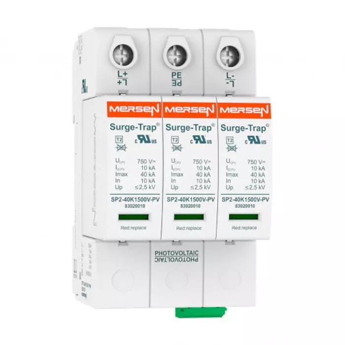 Mersen Surge Protector 40 kA Plug In Mount, 83020006 - SP2-40K1000V-PV