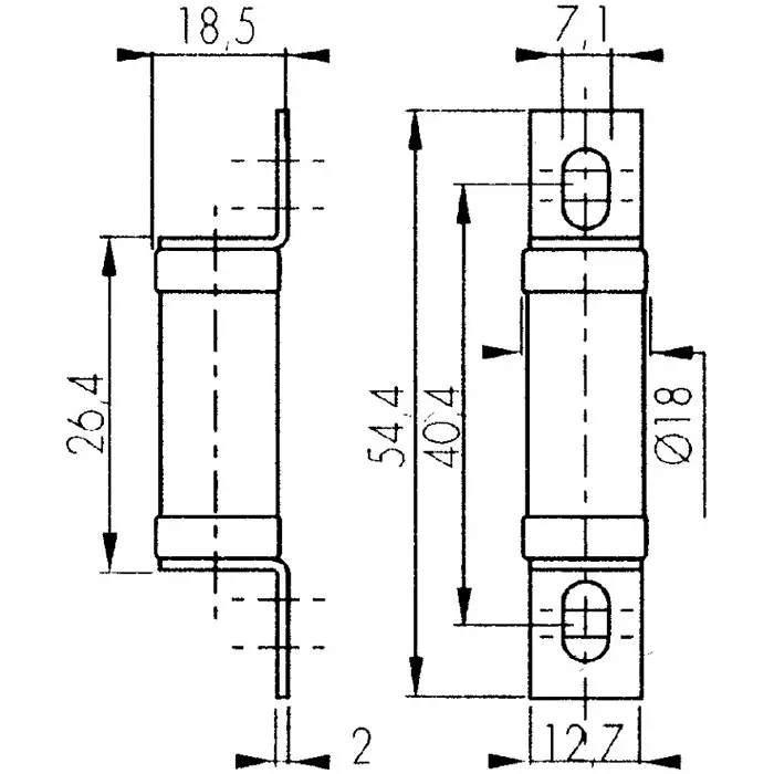 Mersen British Standard Fuse 100 A 250 V AC 17x27 mm, Y085558