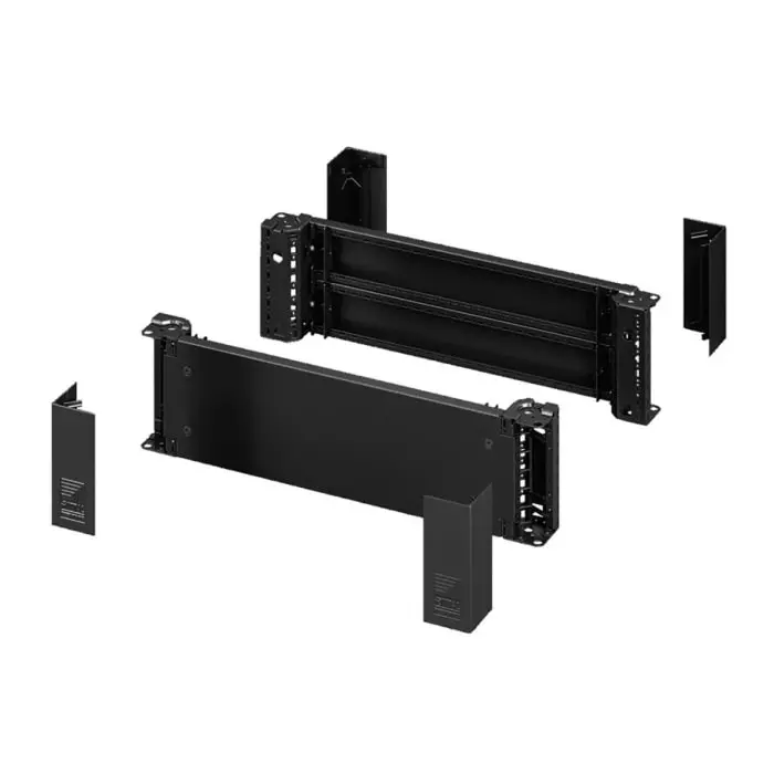 Rittal Black Steel Rack Panel 40HP, 8640020 (Pack of 2 Pcs)