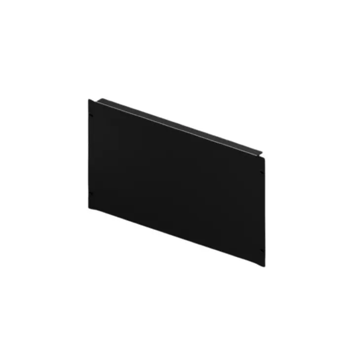 Rittal Black Steel Blanking Panel 6U 266x482.6mm, 7156005 (Pack of 2 Pcs)