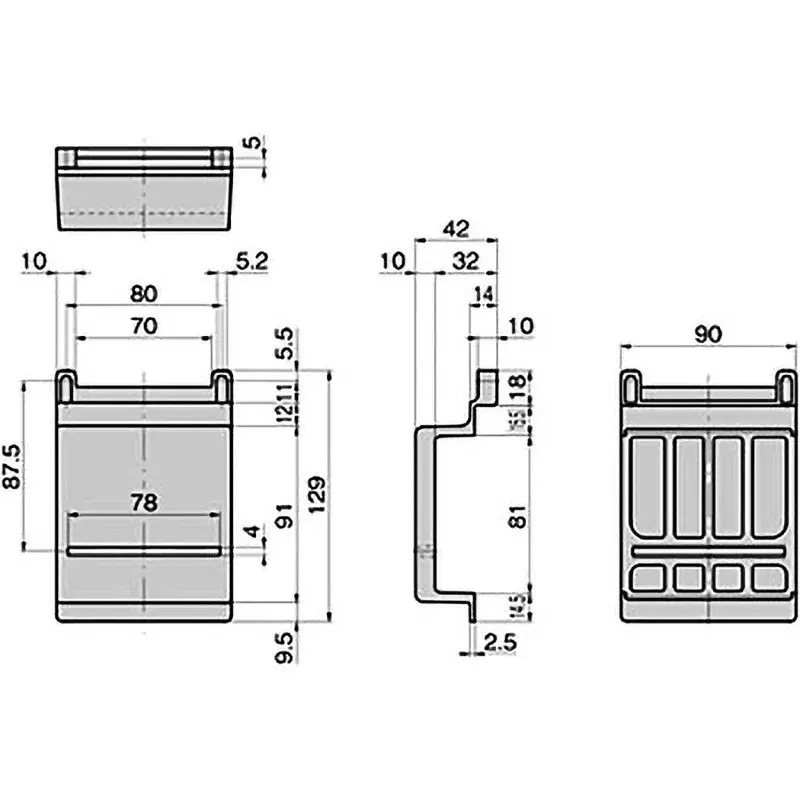 TAKIGEN Stainless Steel Bill Validator Clear Paint Finish, C-1583