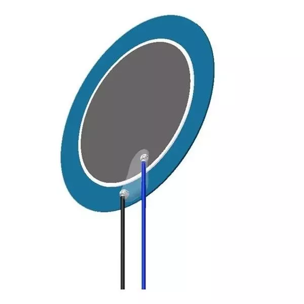PUI AUDIO Benders Piezoelectric Flush Mount Round Shape 500 Ω Impedance, AB1290B-LW100-R