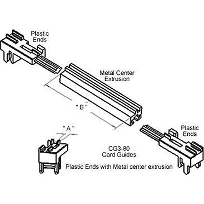 VECTOR ELECTRONICS ESD Clip Polycarbonate (PC) Gray, CG3-80E