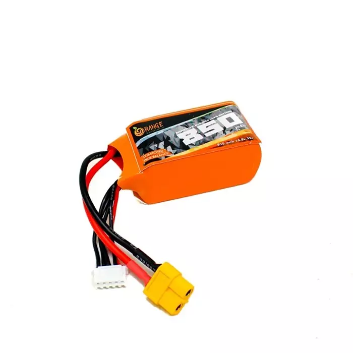 Orange 14.8V 850 mAh 25C 4S Lithium Polymer Battery Pack