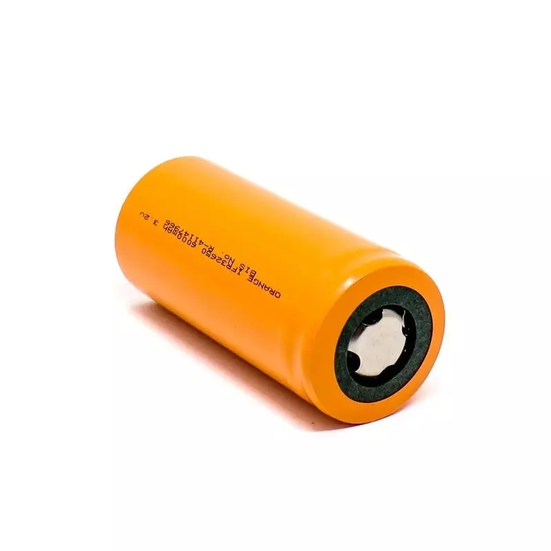 Orange A Grade IFR32650 3.2V 6000 mAh 3C LiFePO4 Battery, IFR32650 6000 mAh
