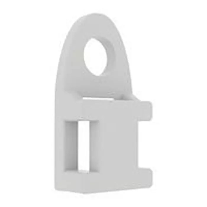 ESSENTRA COMPONENTS Cbl Tie Holder, Screw, Natural/Nylon 6.6, Fth-34-01