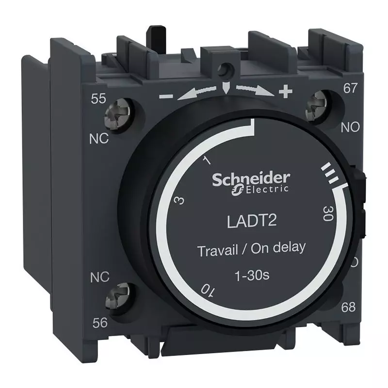 SCHNEIDER ELECTRIC Timer, On Delay, 0.1S To 30S, 690V, Ladt2