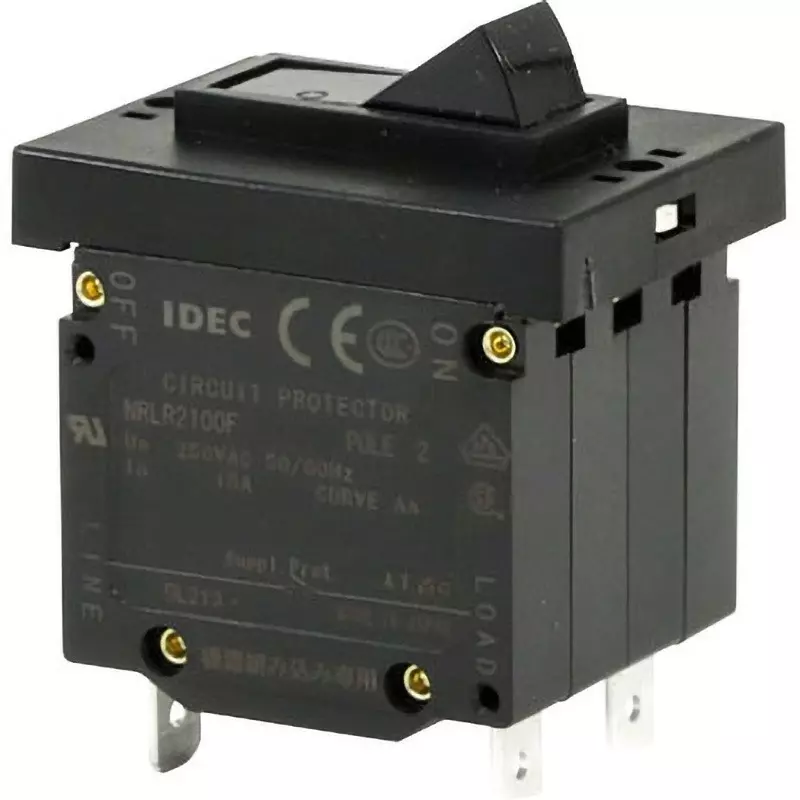 IDEC Nrl Series Circuit Protector AC250/DC50 V, Nrlr2100F-15Aaa-B