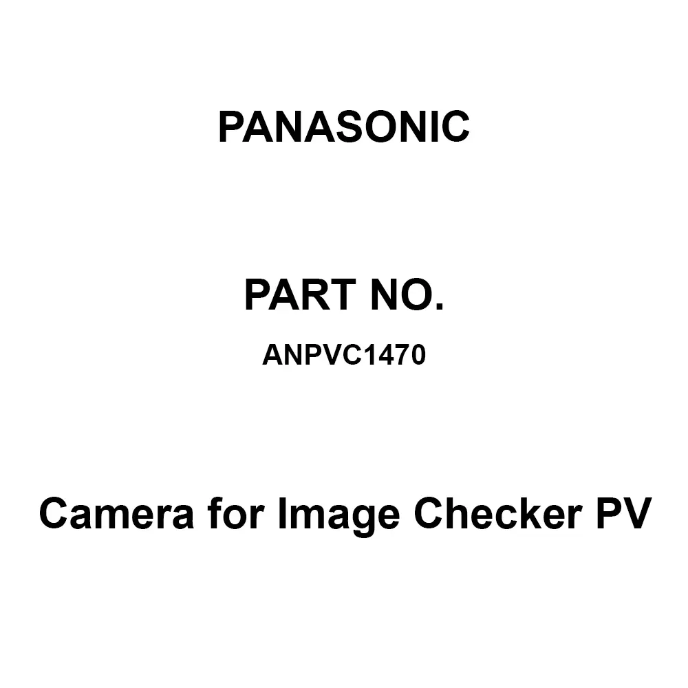 Panasonic Camera for Image Checker PV 4M gray 16 frames / second, ANPVC1470