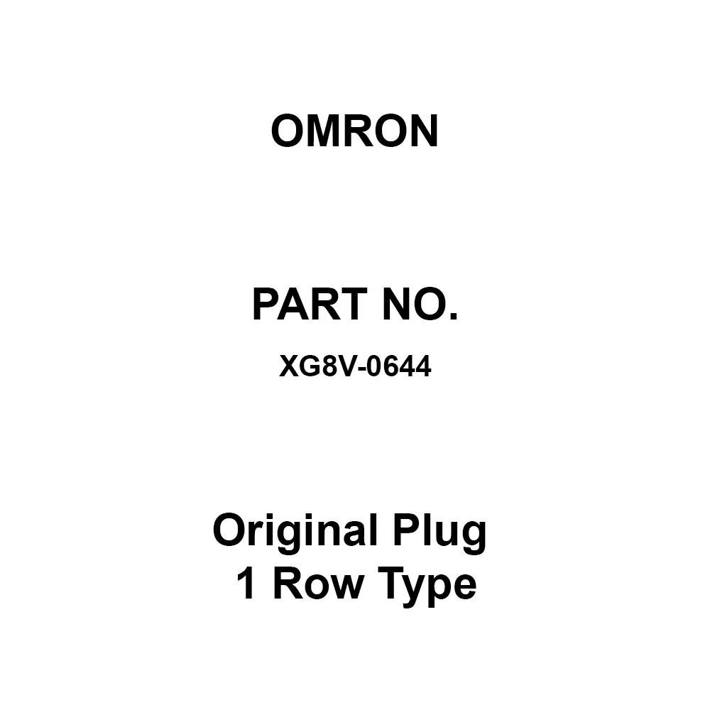 Omron Original Plug 1 Row Type AC 300 V Rated Voltage, XG8V-0644