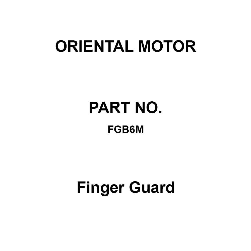 ORIENTAL MOTOR Finger Guard Resin / Chrome Plating, FGB6M