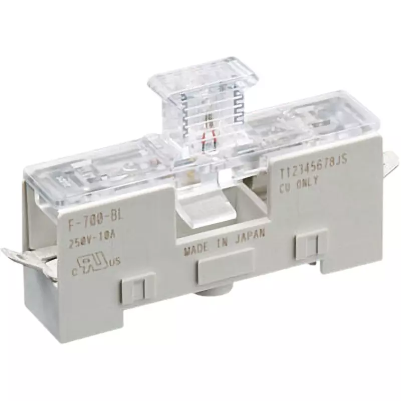 Sato Parts Fuse Holder Horizontal Type (With Fuse Carrier With Fusing Indication), F-700-BL