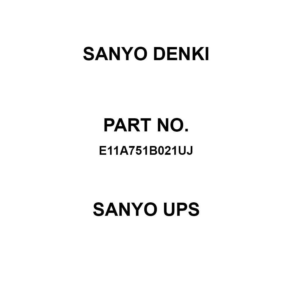 Sanyo Denki UPS Small Control Valve Type 100/110/115/120 V 350x408x86 mm, E11A751B021UJ