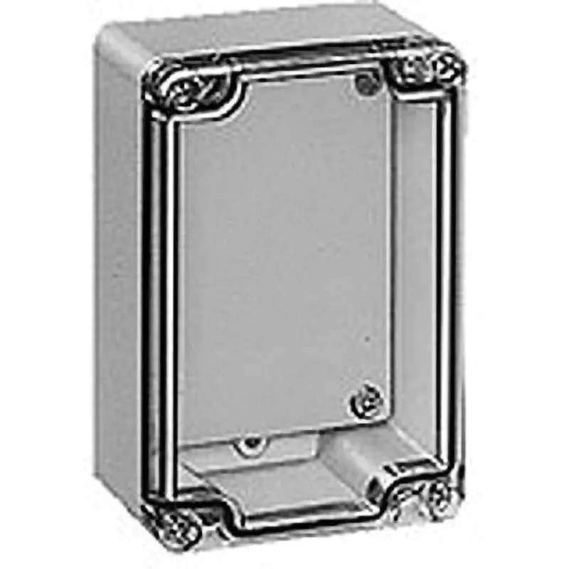 NITTO KOGYO Polycarbonate Box Polycarbonate Resin 40 mm Effective Depth, PBE5-0812