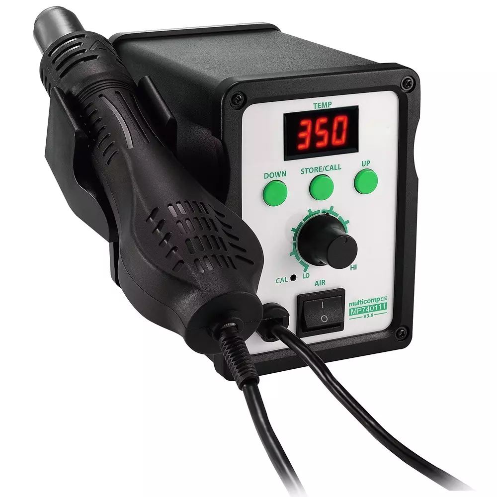 MULTICOMP PRO Hot Air Station 240 V Supply Voltage VAC EU, UK Plug Type 700 W Output Power, MP740111