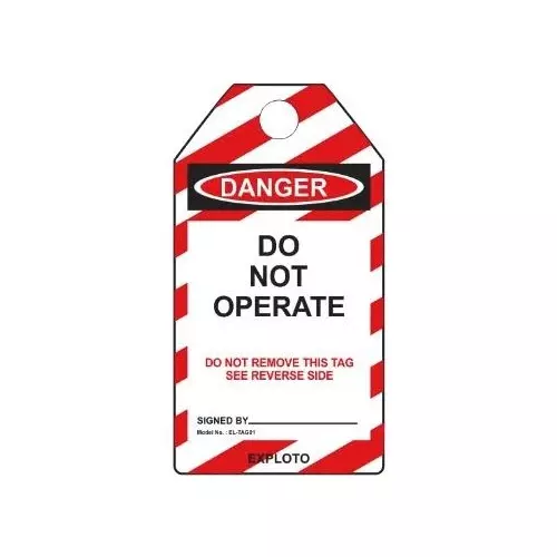 MULTICOMP PRO Lockout Tagout PVC (Polyvinylchloride) Lock Material Out Tag Device Type, MP014083