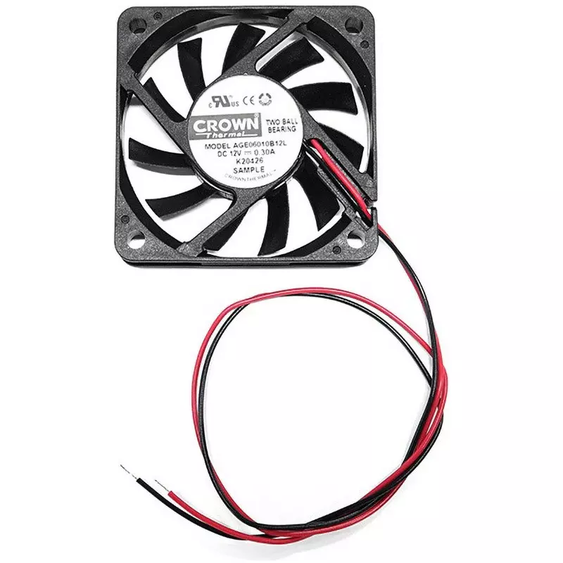 TAKACHI Fan Motor DC12 Rated Voltage DC fan Type Square Shape, AGE05010B