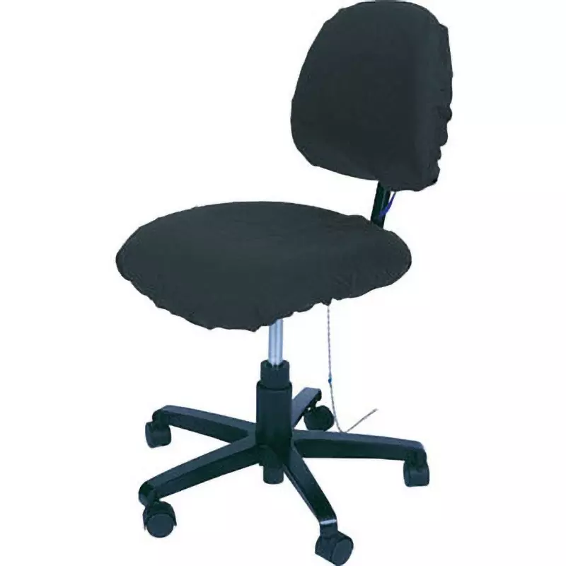 DESCO Electrostatic Conductivity Clean Room Chair Cover Black, 7201