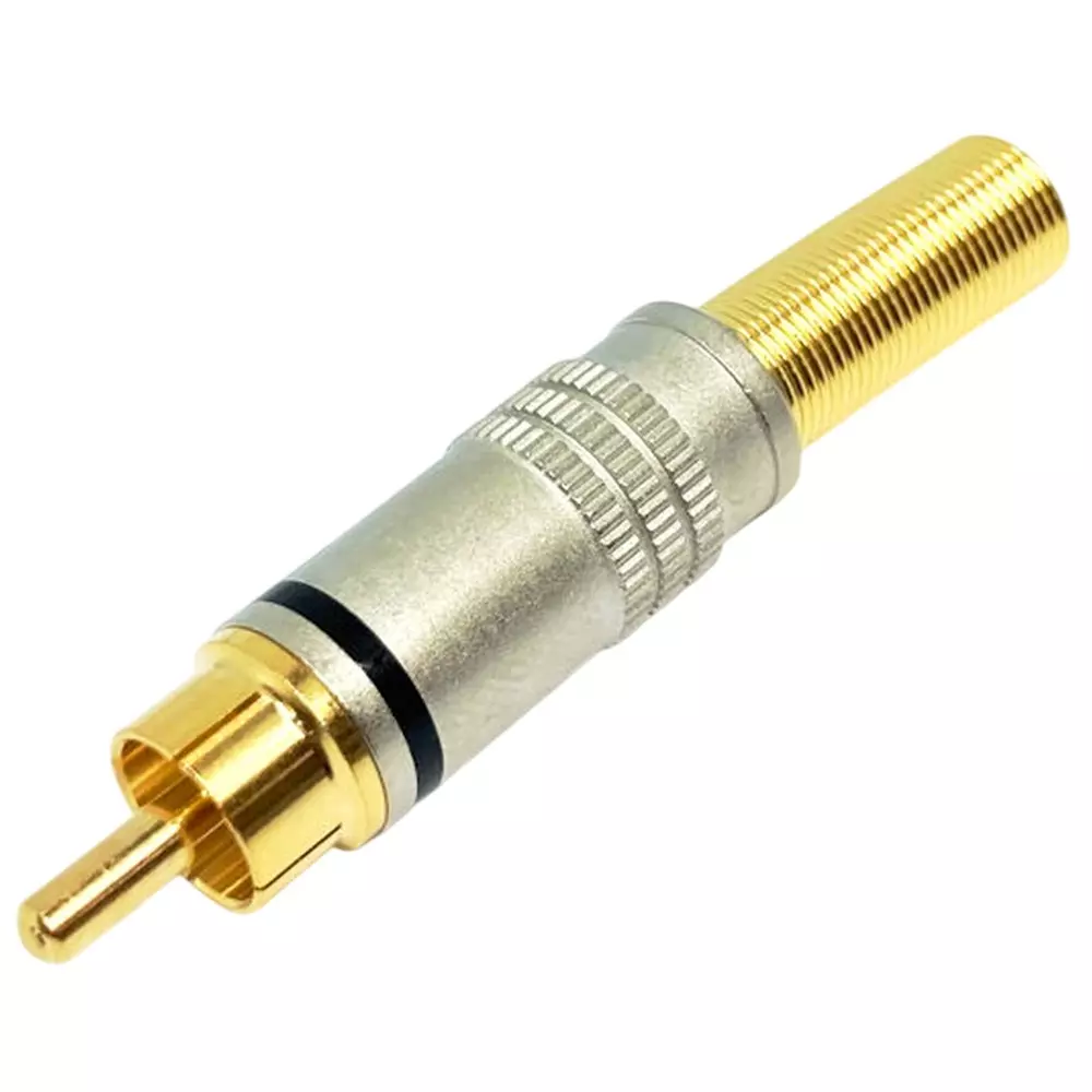 Kyoritsu Electronics RCA Plug Black, WTN-19-6169G-BK
