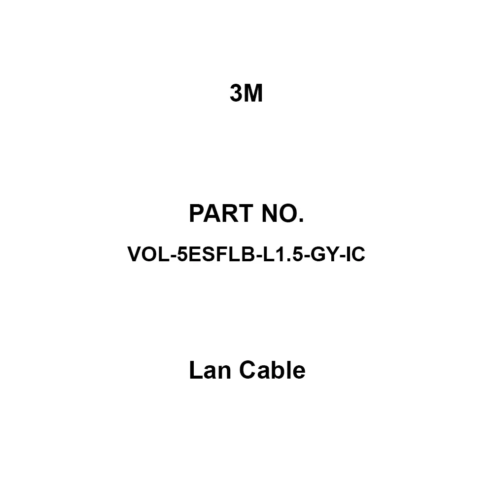 3M Lan Cable 8 Pole, VOL-5ESFLB-L1.5-GY-IC