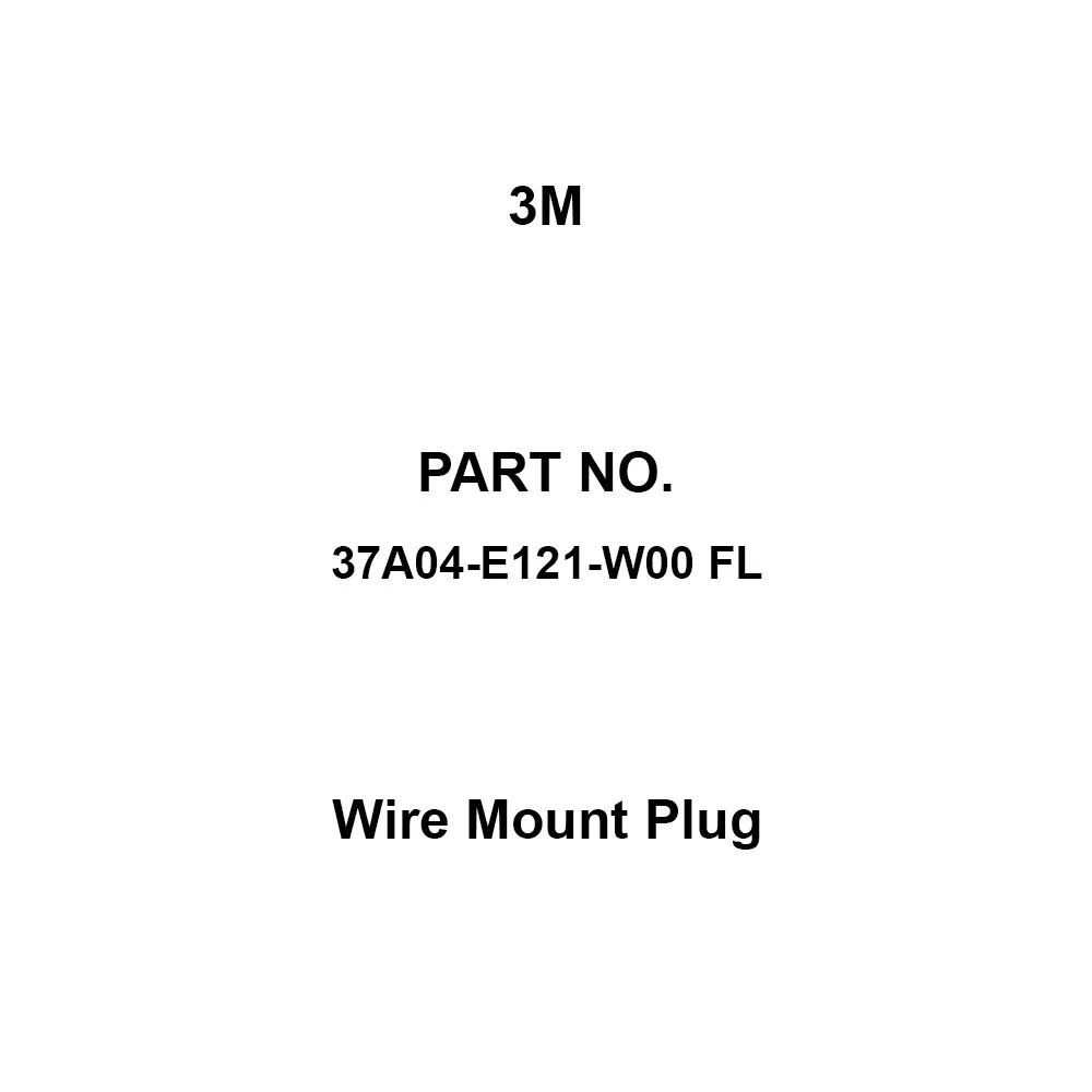 3M Wire Mount Plug 4 Pole, 37A04-E121-W00 FL