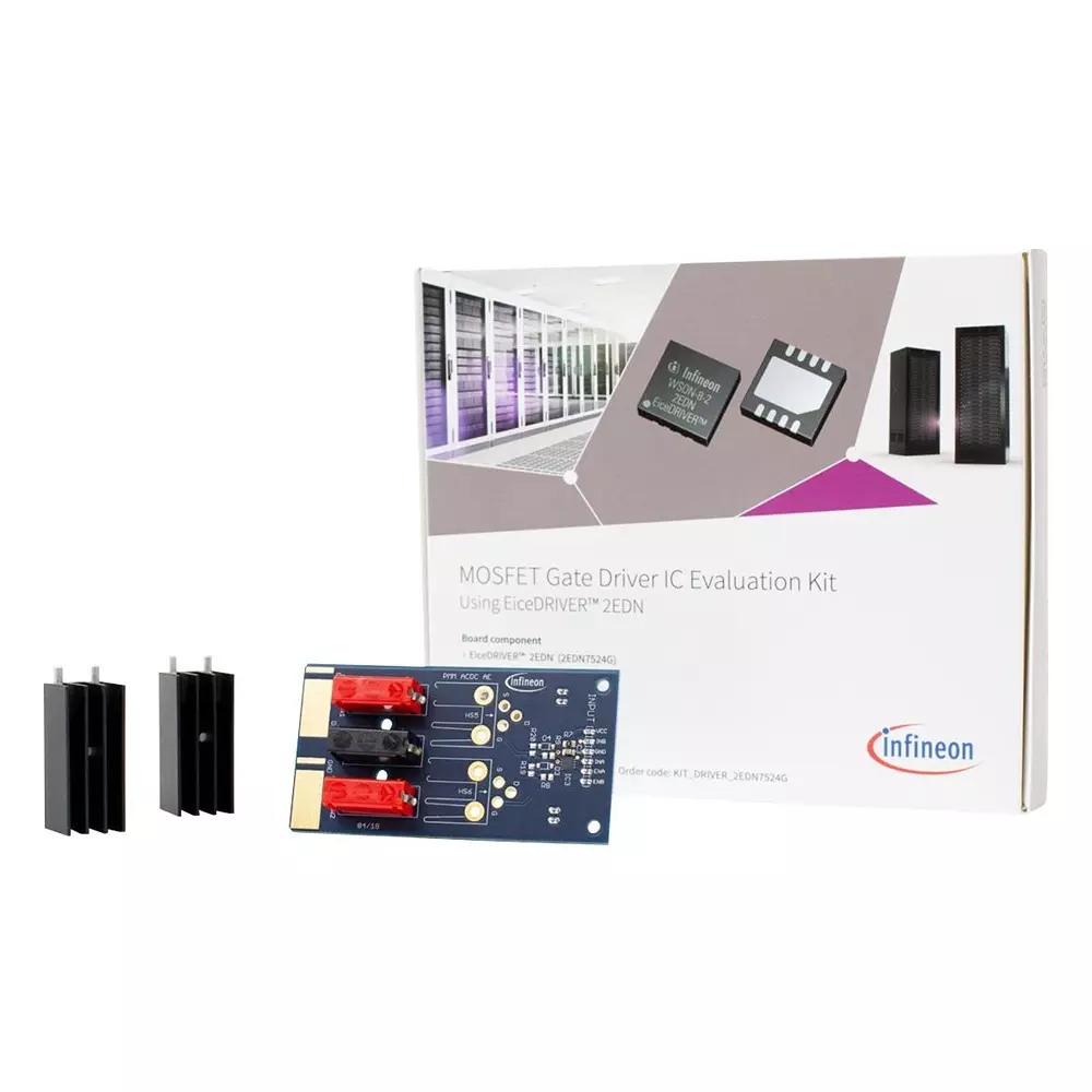 Infineon EVALUATION KIT, MOSFET GATE DRIVER, KITDRIVER2EDN7524GTOBO1