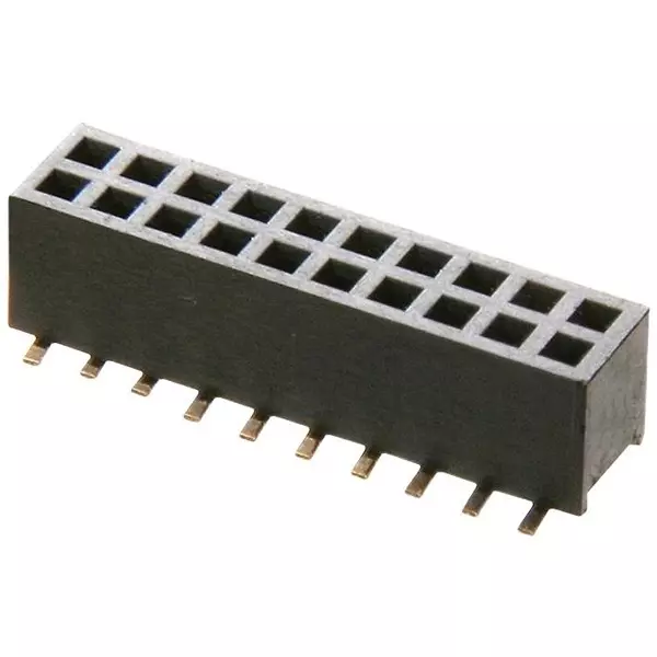 HARWIN SOCKET, VERTICAL, SMT, 1.27MM, 12WAY, M50-3120645