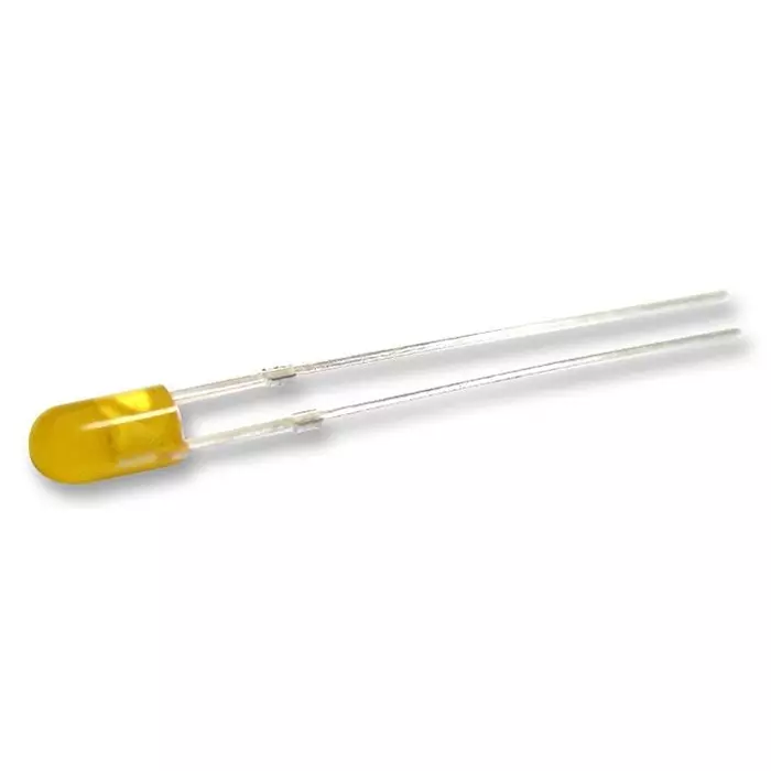 MULTICOMP PRO Standard Single Colour LEDs - Under 75mA LED, 3MM, 70°, AMBER, MCL514BD (Pack of 5)