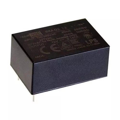 Mean Well POWER SUPPLY, AC-DC, 3.3V, 0.6A, IRM-02-3.3