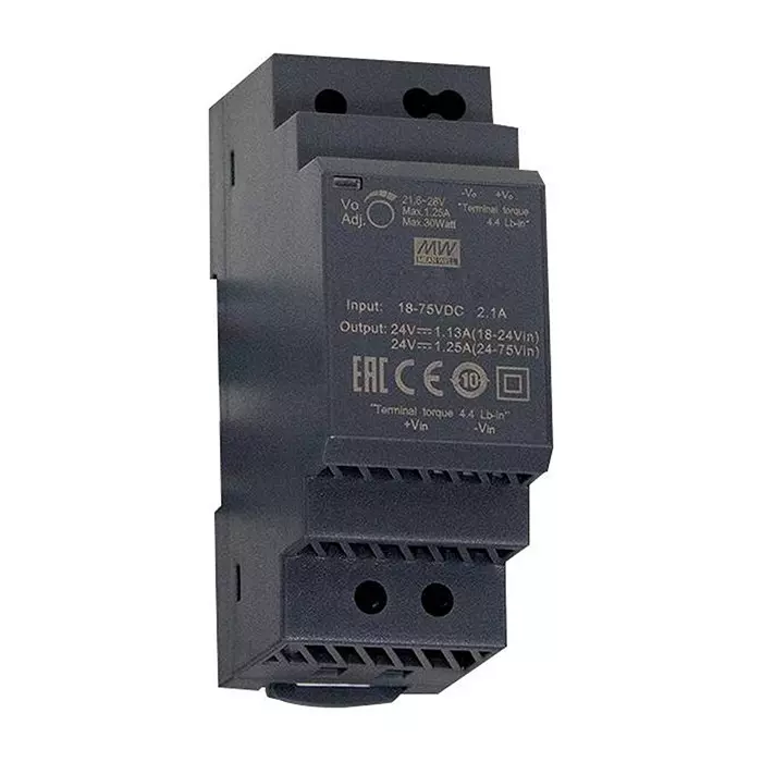 Mean Well DC-DC CONVERTER, 24V, 1.25A, DDR-30G-24