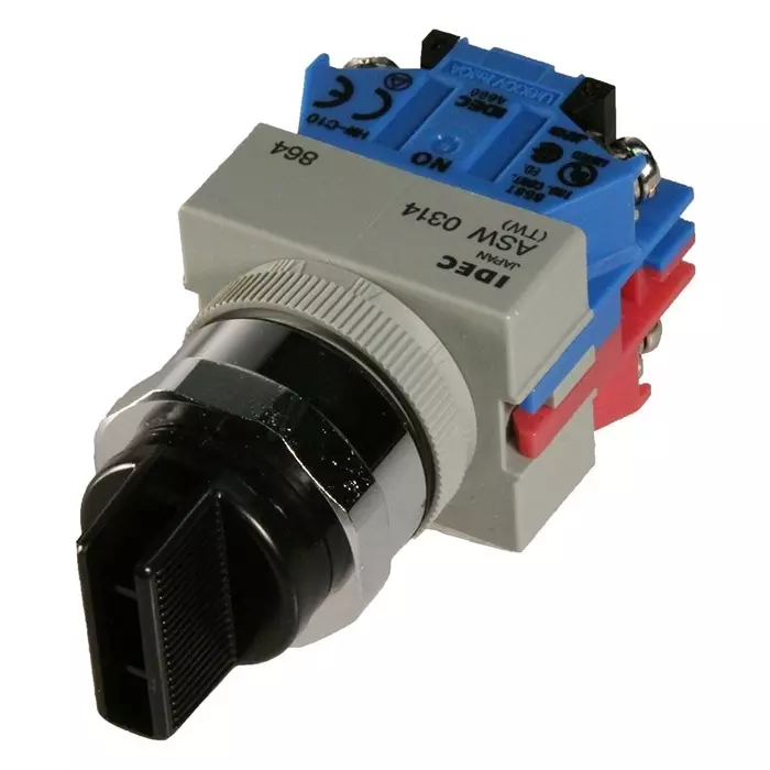 IDEC SWITCH, SELECTOR, SPST-NO/NC, 10A, 600V, ASW3111-203