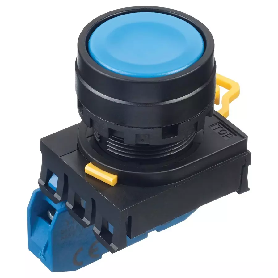 IDEC PB SWITCH, SPST-NO, 10A, 120VAC, SCREW, YW1B-M1E10S