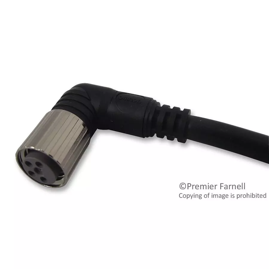 OMRON INDUSTRIAL AUTOMATION LEAD, M8, F, 90DEG, 4WAY, 2M, XS3F-M422-402-A