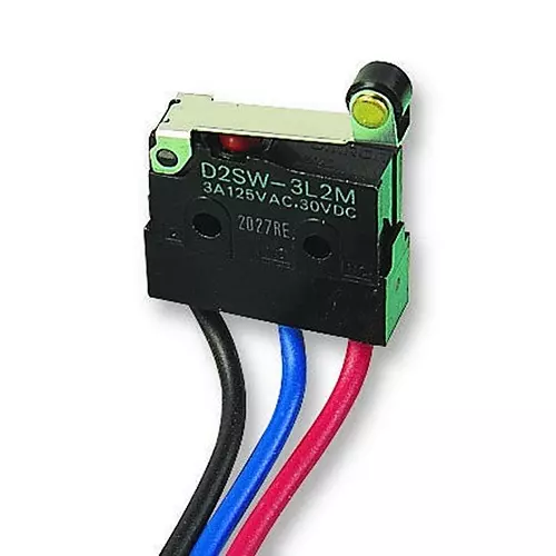 OMRON ELECTRONIC COMPONENTS MICROSWITCH, V4, ROLLER LEVER, D2SW-3L2M