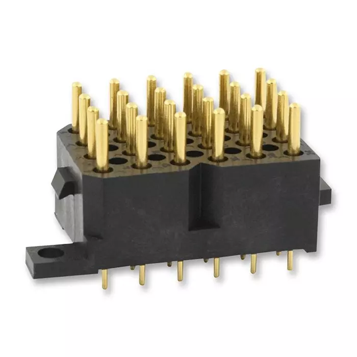 SOURIAU-SUNBANK / EATON CONNECTOR, RCPT, 24POS, 4ROW, 5.08MM, SMS24GE4
