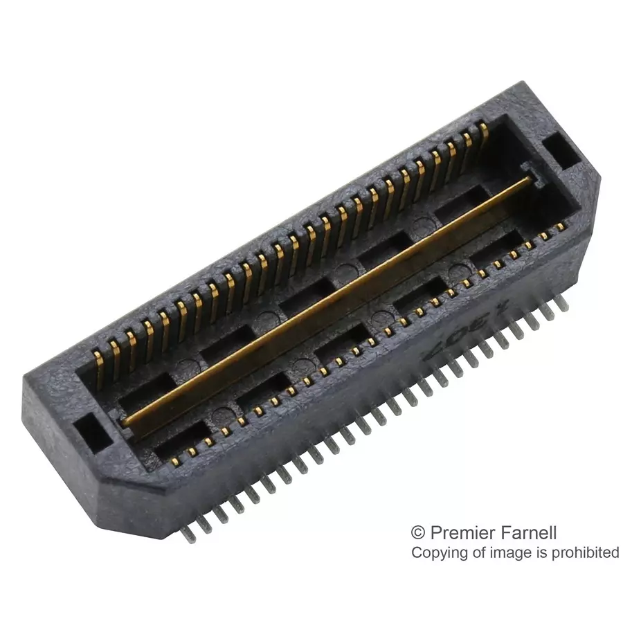 SAMTEC CONNECTOR, HEADER, 50POS, 2ROW, 0.635MM, QTS-025-01-L-D-A