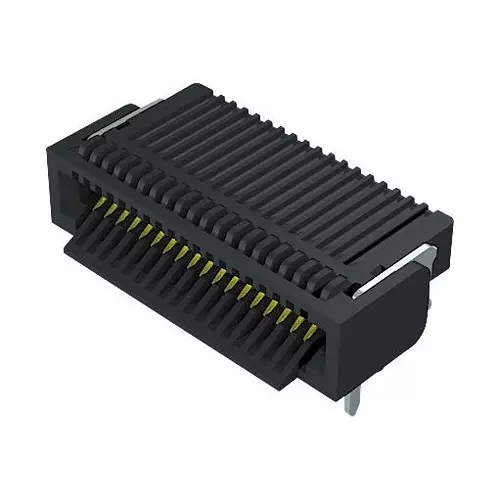 SAMTEC CARD EDGE CONN, DUAL SIDE, 38POS, SMD/TH, UEC5-019-1-H-D-RA-1-A