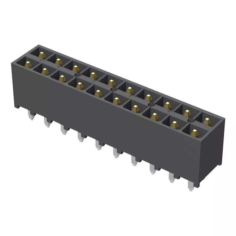 SAMTEC CONNECTOR, HEADER, 20POS, 2ROW, 2.54MM, IPT1-110-01-L-D