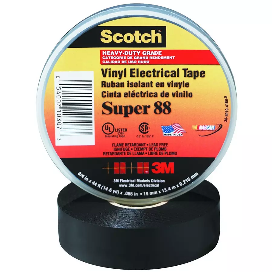 3M TAPE, INSULATION, PVC, 0.75INX66FT, 88-SUPER (3/4X66FT)