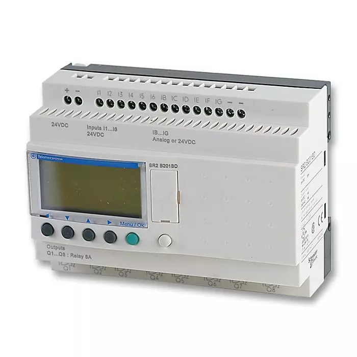 SCHNEIDER ELECTRIC Process Controllers LOGIC MODULE, RELAY, 16I/P, 10O/P, SR3PACK2BD