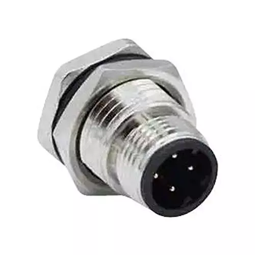 NORCOMP Sensor Conn, M12, 4Pos, Plug, Panel, 860RD04-11SR004